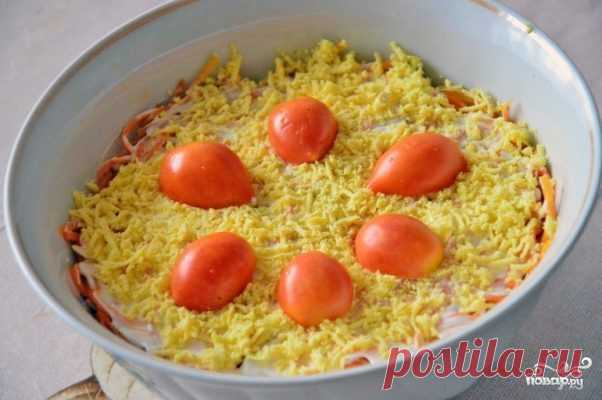Cлоеный салат с корейской морковью - пошаговый рецепт с фото на Повар.ру