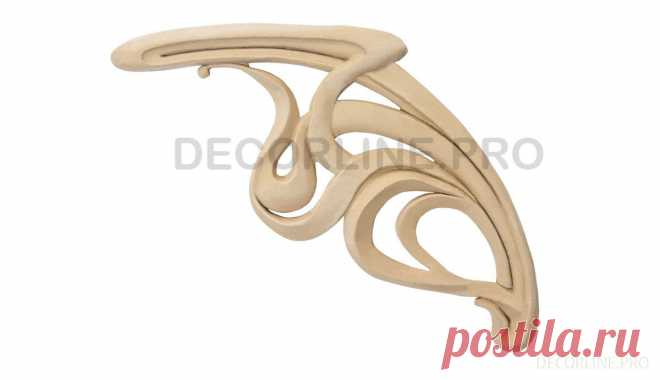 УГЛОВЫЕ ЭЛЕМЕНТЫ из древесной пасты OV-02 PR Размер/Size: 150-157-8. Резной декор из древесной пасты, древесной пульпы, полимера, полиуретана, ППУ, МДФ, прессованный декор, декор из массива, декор из дерева