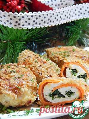 Аппетитные куриные рулетики в панировке - кулинарный рецепт