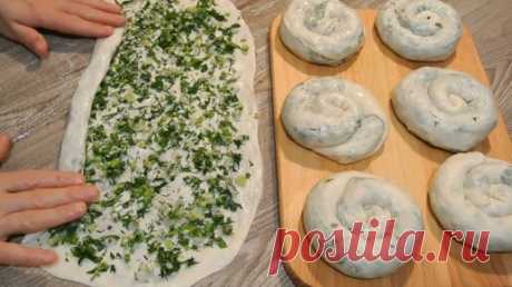 Очень вкусные лепешки-улитки с зеленью. Бюджетно и очень вкусно. Делюсь рецептом | Tasty food | Дзен