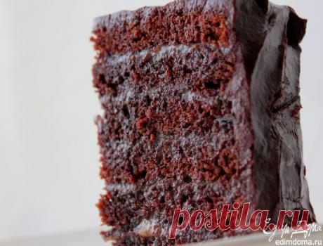 восхитительный многослойный шоколадный торт с карамелью!!!.