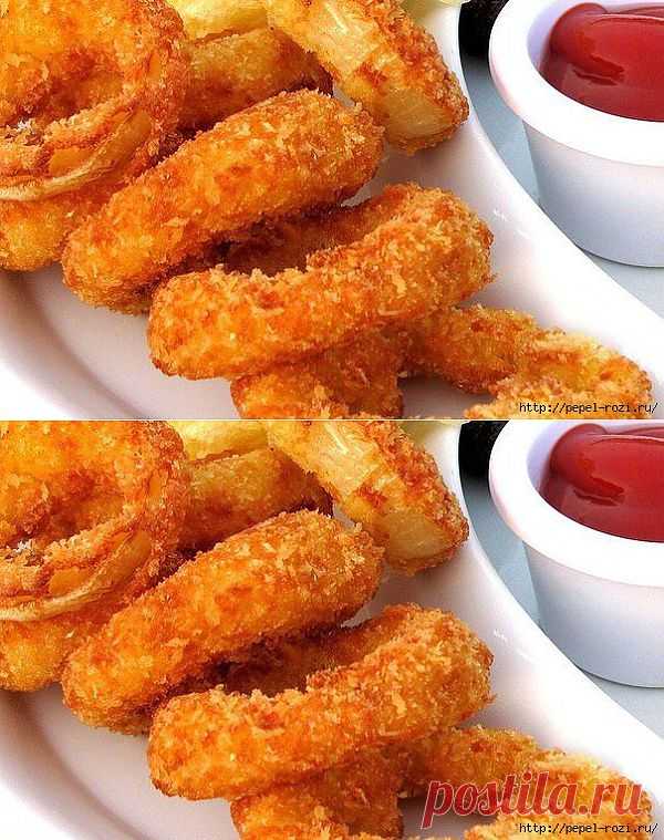 Луковые кольца - потрясающая закуска!.