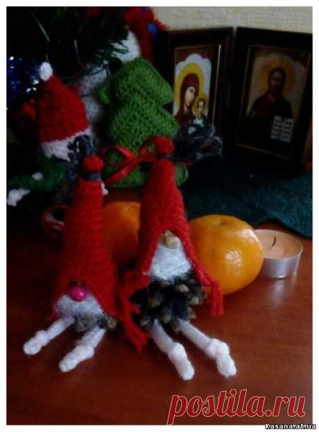 №17 Christmas Gnome - Амигурами &lt;!--if()--&gt;- &lt;!--endif--&gt; - Вязяные вещи - Вязаные вещи на заказ
