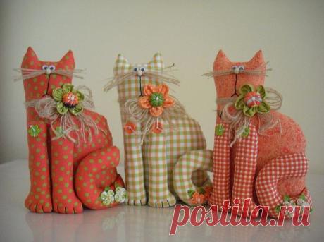 Коты рукодельные