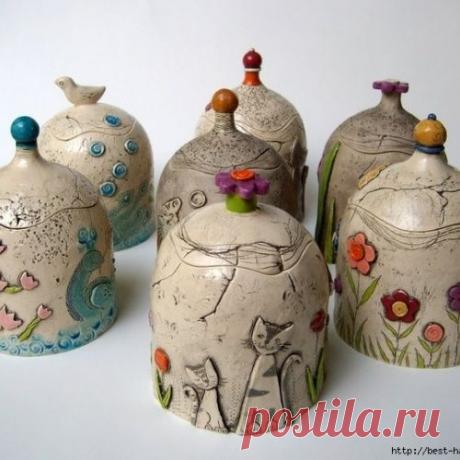 Глиняные кошки и другие красивости от Tika