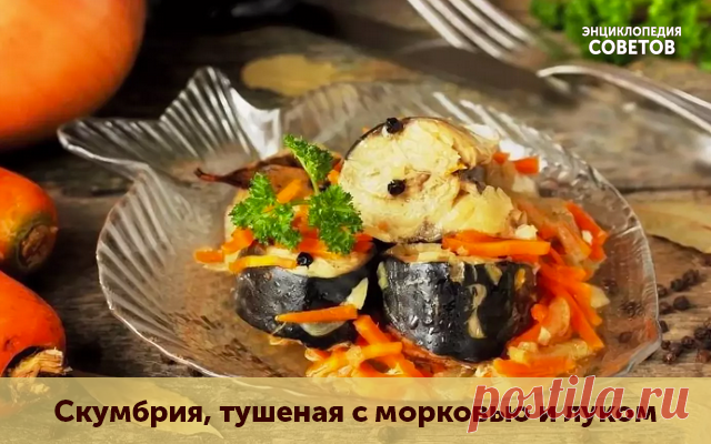 ГОТОВИМ СКУМБРИЮ ТУШЕНУЮ С МОРКОВЬЮ И ЛУКОМ