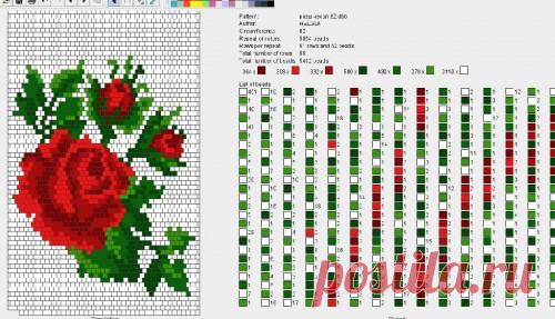 Флора : формат dbb и jbb : Схемы для вязаных чехлов для телефонов и сумочек : Файлы : jbead