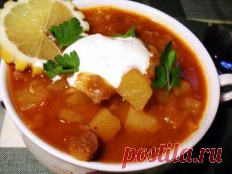 Суп-гуляш по-тирольски.