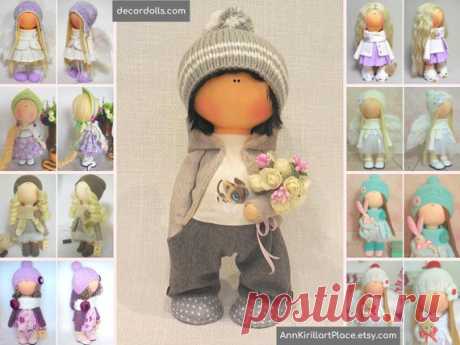 Boy Fabric Doll Textile Tilda Doll Rag Baby Doll Winter Soft | Etsy Hello, dear visitors!  This is handmade interior doll created by Master Maria M (Volgorechensk, Russia).  All dolls stated on the photo are mady by artist Maria M. You can find them in our shop searching by artist name: https://www.etsy.com/shop/AnnKirillartPlace?search_query=maria+m  Doll is 35 cm