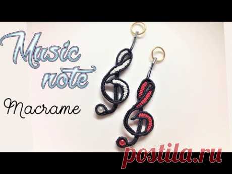 How to make macrame music note for key chain - Hướng dẫn thắt nốt nhạc làm móc khóa