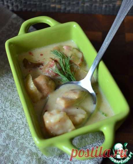 Белые грибы со сливочным сыром – кулинарный рецепт