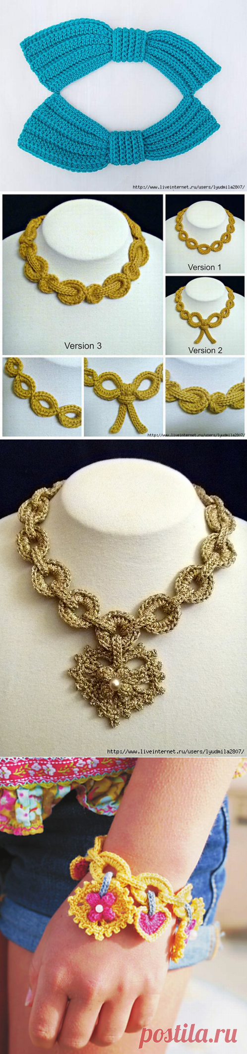 Украшения от Shelby Allaho, связанные крючком: Дневник группы «ВЯЖЕМ ПО ОПИСАНИЮ»: Группы - женская социальная сеть myJulia.ru