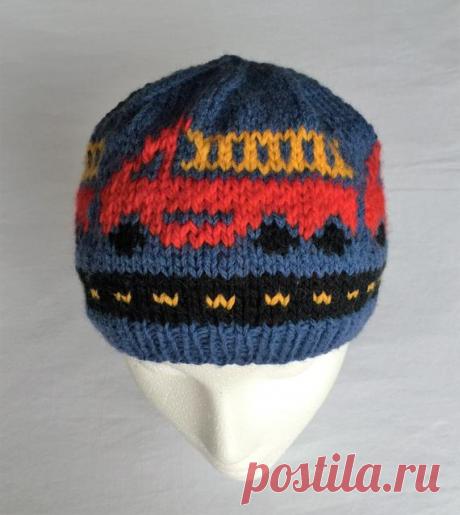 Bigger Boy Fire Trucks Fire Engine Hat Winter Hat Knitting | Etsy