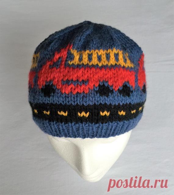 Bigger Boy Fire Trucks Fire Engine Hat Winter Hat Knitting | Etsy