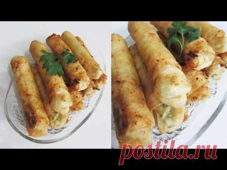 Sigara böreği - Турецкая кухня ღ Пирожки в виде сигары