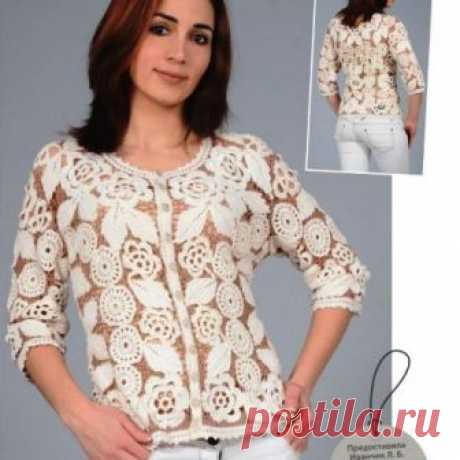 Жакет из ирландского кружева