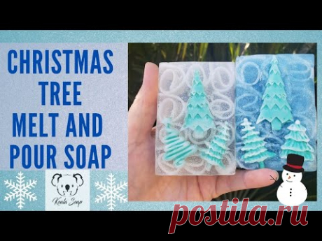 Melt and Pour Soap Making Christmas Tree Holiday Soap Recipes Tutorial for Beginners