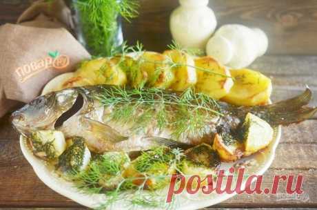 Запеченный карп с ароматным картофелем - пошаговый рецепт с фото на Повар.ру