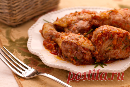 Рецепт Курица по-охотничьи (