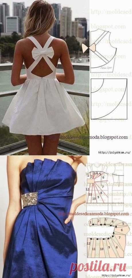 Готовимся к лету. Выкройки.