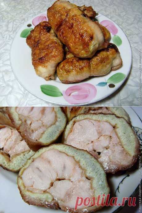 Куриные рулетики.
