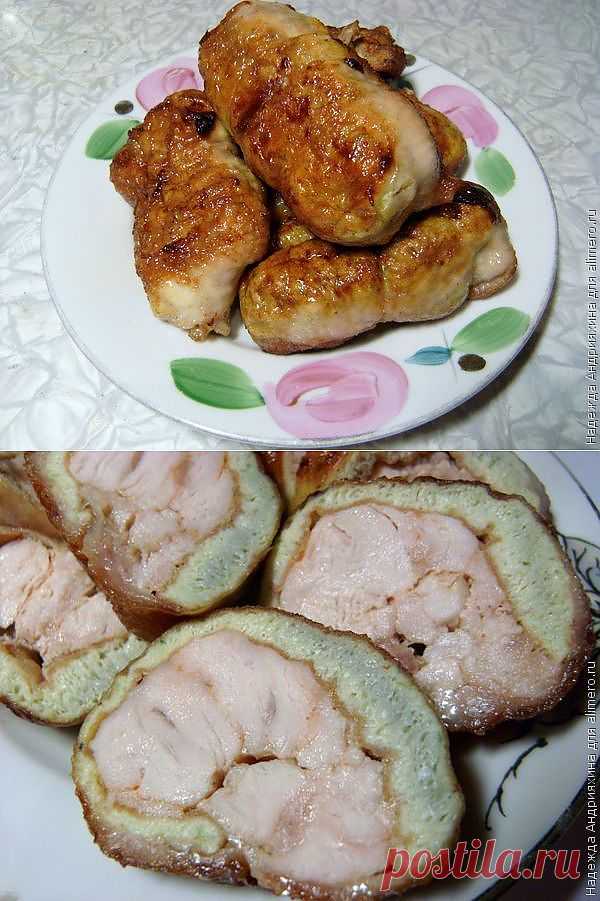Куриные рулетики.