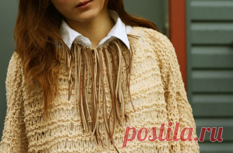 ожерелье из кожаных шнуров (Екатерина Ш) / Украшения и бижутерия / Модный сайт о стильной переделке одежды и интерьера