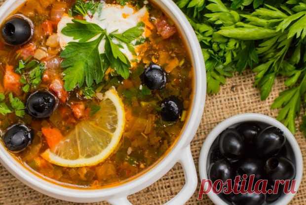 Солянка мясная сборная с беконом рецепт – русская кухня: супы. «Еда»