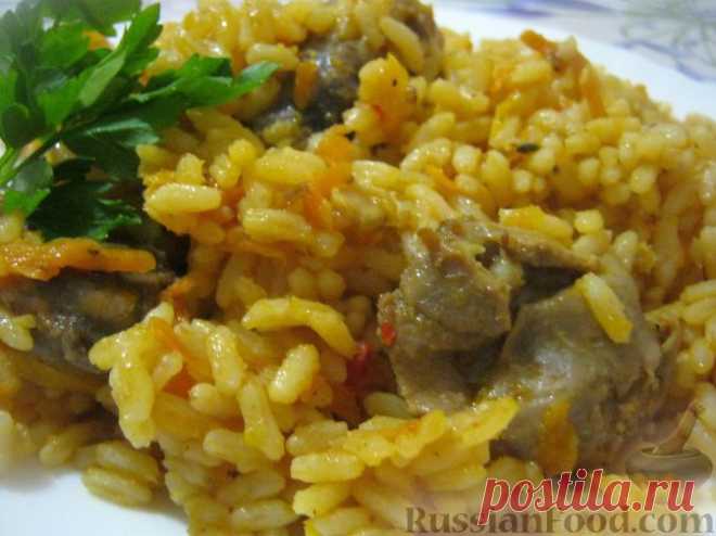 Плов с куриными желудками (или сердечками) - самый экономный плов, но все равно вкусно и сытно