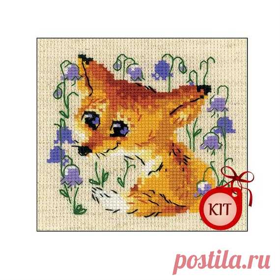 RIOLIS Counted Cross Stitch Kit Little Fox, Funny Small Embroidery Designs, Cute Animals Needlepoint Kit, Diy Craft Xstitch Stitchery Kit RIOLIS-Counted Cross Stitch Kit. Express your love for arts and crafts with these beautiful cross stitch kit! This kit contains 14 count flaxen Zweigart Aida fabric, Safil wool/acrylic yarn in eleven colors, one needle, instructions and color chart. Design: Little Fox. Finished Size: 5X5 inches. Due