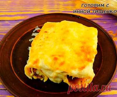 Каннеллони под соусом бешамель