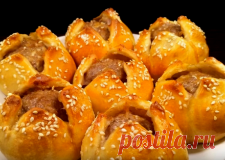 Пирожки тюльпаны на ваш праздничный стол. | Вкусные рецепты | Яндекс Дзен