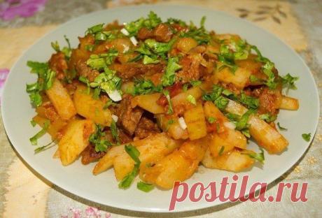 Как приготовить азу по-татарски с картофелем. - рецепт, ингридиенты и фотографии