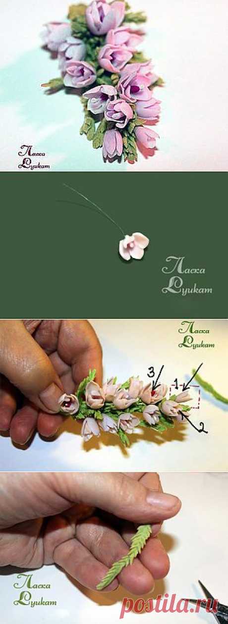 Мастер класс Вереск .Холодный фарфор - Ярмарка Мастеров - ручная работа, handmade