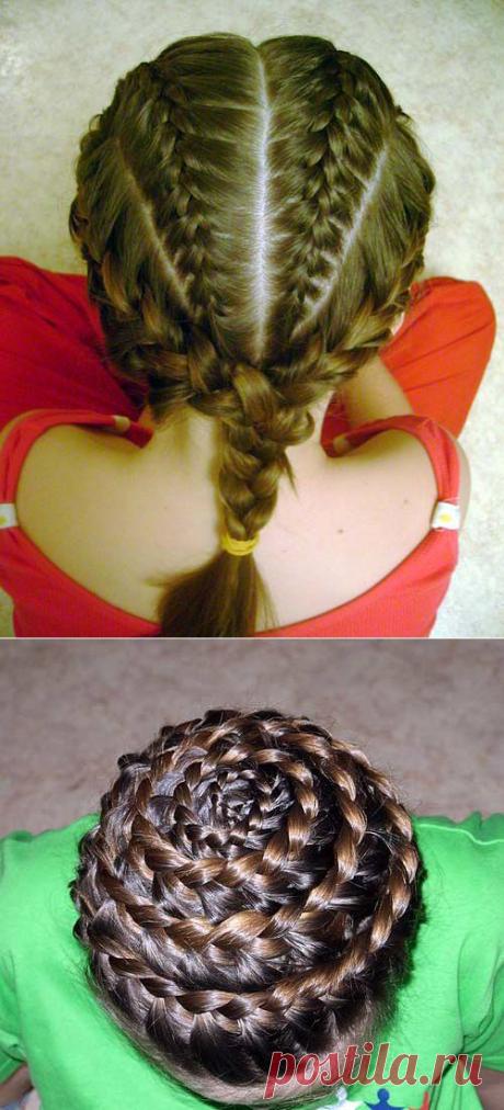 Плетем косички модницам.Пошаговые инструкции и фото..