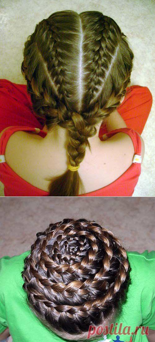 Плетем косички модницам.Пошаговые инструкции и фото..