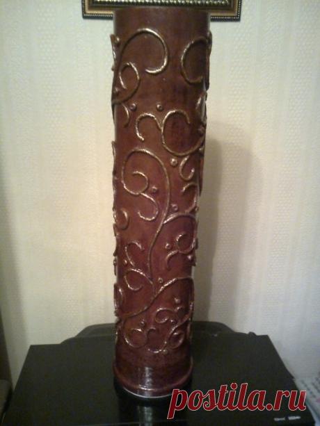 Пейп - арт напольной вазы