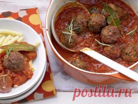 Запеченые тефтели в томатном соусе | Вкусные рецепты