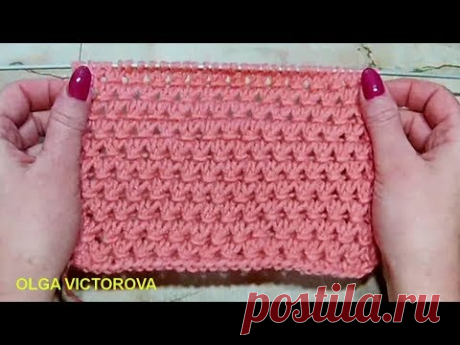 Рельефно-ажурный узор Вязание спицами 294