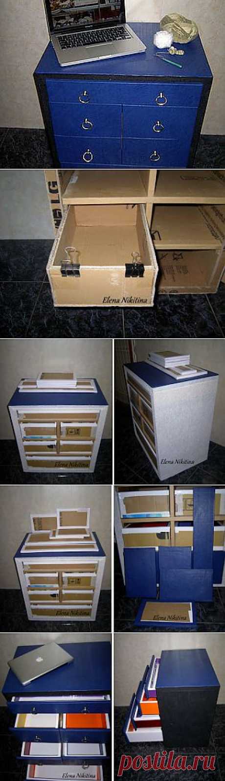 Комод из картона - Ярмарка Мастеров - ручная работа, handmade