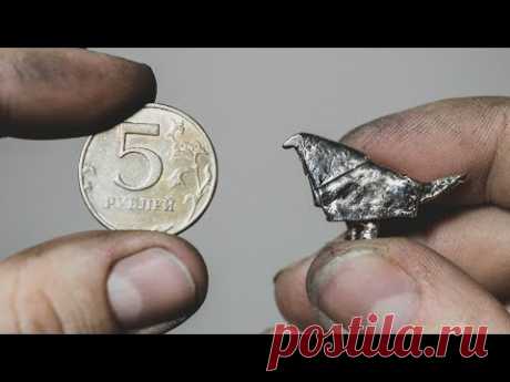 Сложил птичку из 5 рублей /  НЕОБЫЧНОЕ ОРИГАМИ в домашних условиях