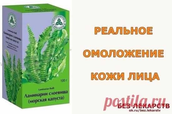 Реальное омоложение кожи лица
Через две-три недели вы будете выглядеть моложе на два-три года. А еще через две-три недели - на четыре-шесть лет!
Очень простой и доступный рецепт. Покупаем в аптеке сушеные водоросли - ламинарию.
Насыпаем в чашку 2-3 чайные ложки, заливаем 4-5 чайными ложками кипятка, размешиваем до однородной массы, накрываем блюдцем и оставляем запариваться на 5-10 минут.
Главное - не налить много воды, иначе потом тяжело будет наносить на лицо - смесь будет стекать.
Добавл