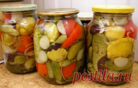Маринованные овощи.