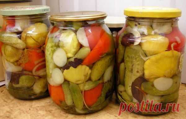 Маринованные овощи.