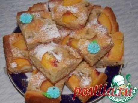 Пирог с нектарином - кулинарный рецепт