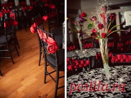свадебное оформление красно -белом стиле - Поиск в Google