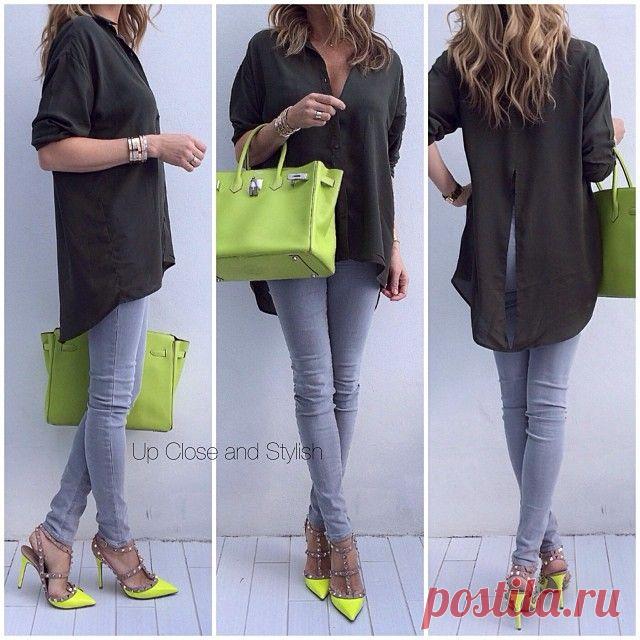 ИДЕИ ОБРАЗОВ С РУБАШКОЙ ДЛЯ ВЕСНЫ И ЛЕТА Рубашки сейчас в особом почете, если позволите так выразиться. Неважно, какой она будет — джинсовой, хлопковой, льняной или из любого другого материала — носить ее можно по-разному и выглядеть при этом сногсшибательно!

Тренд в этом году — удлиненный, приталенный силуэт. На мой взгляд — это лучший