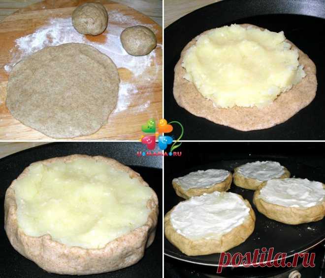 Шаньги ржаные пресные с картошкой