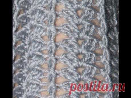 Вязание крючком Ажурный узор по кругу Crochet around pattern - YouTube