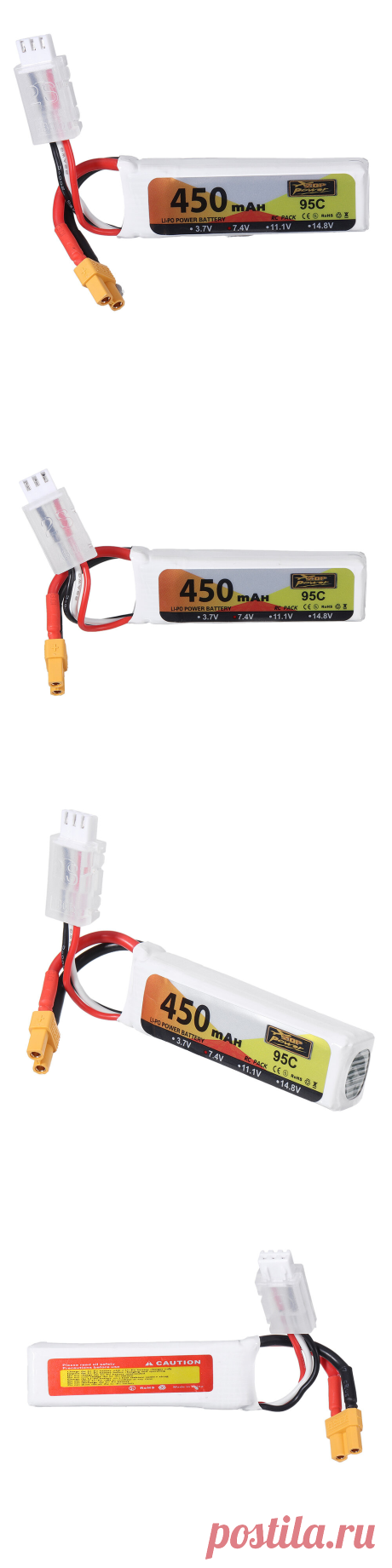 zop power 7.4v 450mah 95c 2s lipo battery xt30 plug for micro fpv racing drone quadcopter Sale - Banggood.com